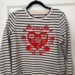 Women's Boden Striped Cotton Shirt size small